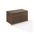 Veranda Bradenton Wicker Patio Storage Bin In Weathered Brown VE383086